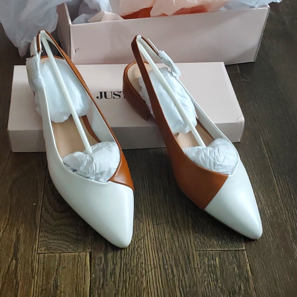 Super cute brand new sling backs